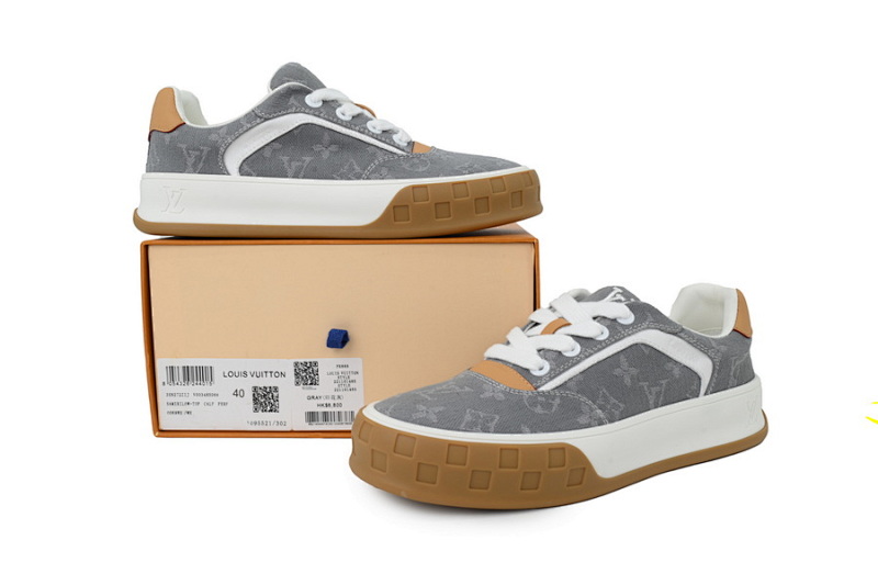 yupoo_295128_d08c455a.jpg 【DA0AP】灰色印花 路易威登 圆头系带板鞋 LOUIS VUITTON Grey Print