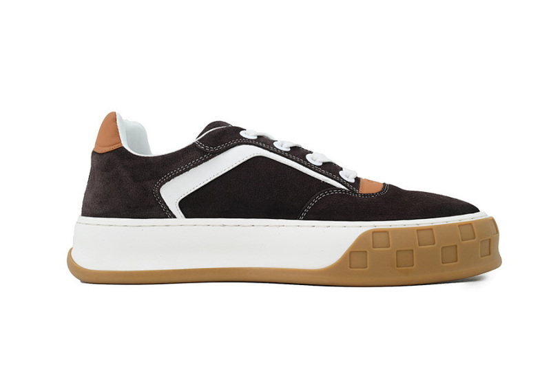 【DA0AP】黑棕 路易威登 圆头系带板鞋  LOUIS VUITTON Brown