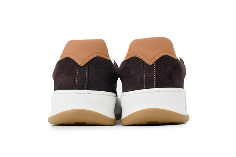 【DA0AP】黑棕 路易威登 圆头系带板鞋  LOUIS VUITTON Brown