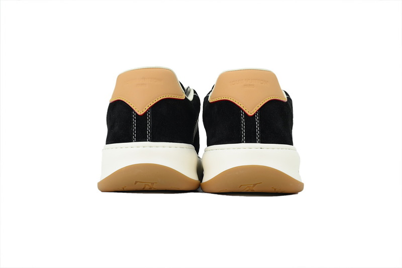 【DA0AP】黑色 路易威登 圆头系带板鞋 LOUIS VUITTON Black