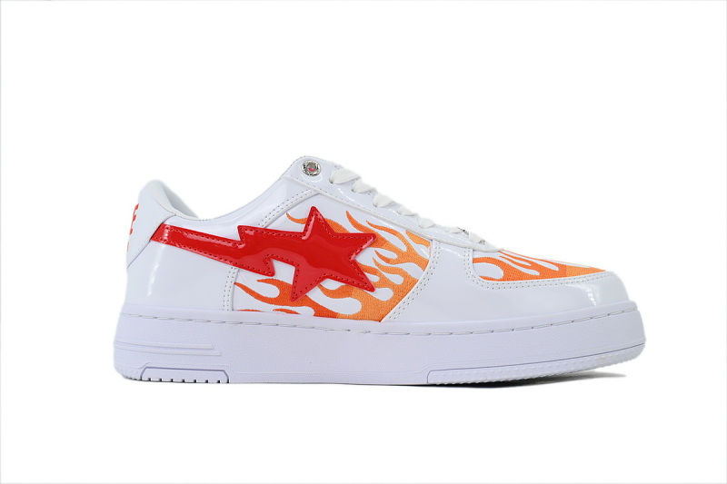 【AD1BP】白红刺绣 跑量款芭比猿猴低帮板鞋 OZXSHM309911R A Bathing Ape white red