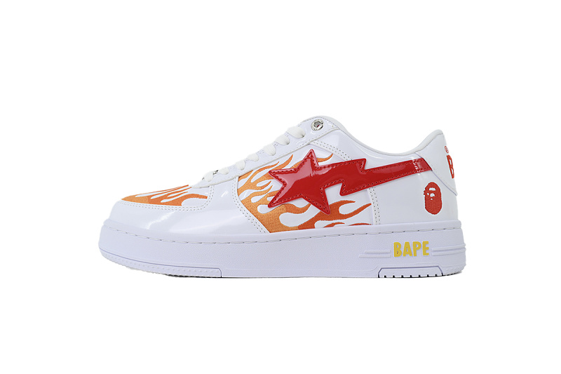 【AD1BP】白红刺绣 跑量款芭比猿猴低帮板鞋 OZXSHM309911R A Bathing Ape white red