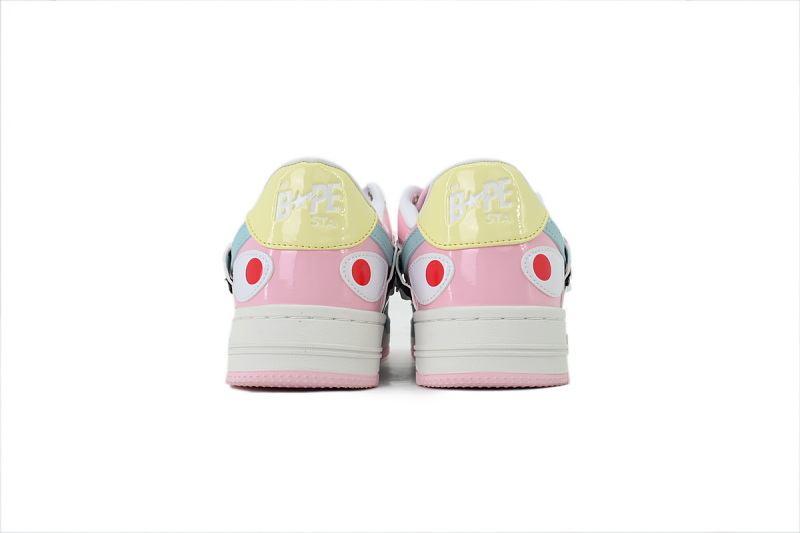 【AD1BP】沙鱼二代粉红 跑量款芭比猿猴低帮板鞋 OZXSHM309911R A Bathing Ape pink