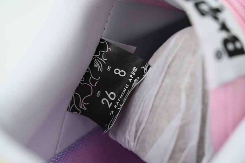 【AD1BP】沙鱼二代粉红 跑量款芭比猿猴低帮板鞋 OZXSHM309911R A Bathing Ape pink