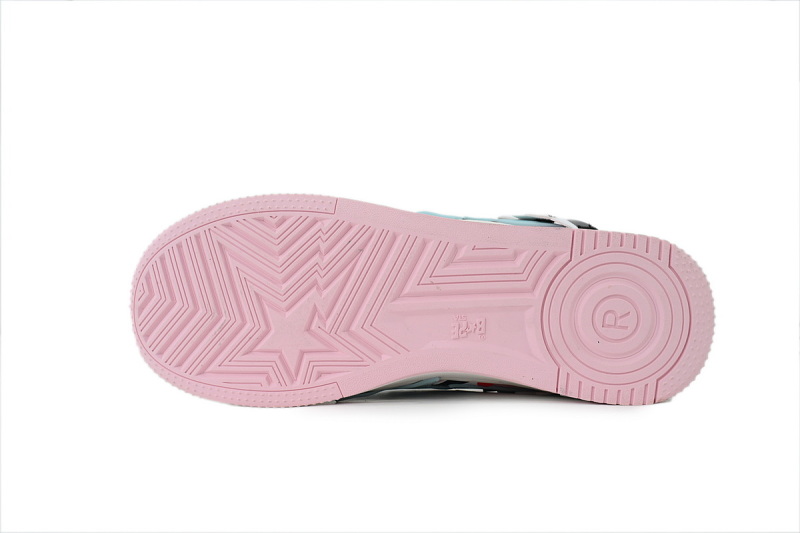 【AD1BP】沙鱼二代粉红 跑量款芭比猿猴低帮板鞋 OZXSHM309911R A Bathing Ape pink
