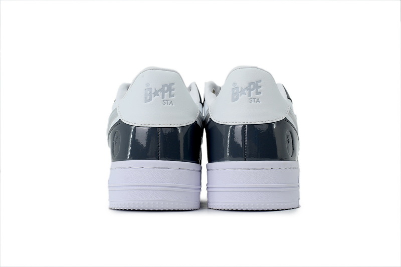 【AD1BP】碳灰星 跑量款芭比猿猴低帮板鞋 OZXSHM1913070 A Bathing Ape "Carbon Grey Star