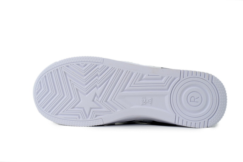 【AD1BP】碳灰星 跑量款芭比猿猴低帮板鞋 OZXSHM1913070 A Bathing Ape "Carbon Grey Star