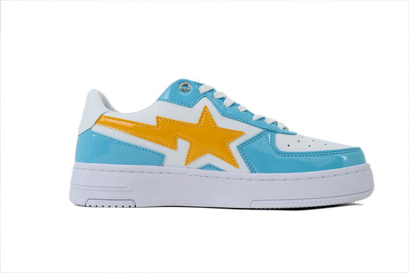 【AD1BP】桔红蓝星 跑量款芭比猿猴低帮板鞋 OZXSHM1913070 A Bathing Ape "Orange Red Blue Star