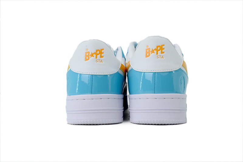 【AD1BP】桔红蓝星 跑量款芭比猿猴低帮板鞋 OZXSHM1913070 A Bathing Ape "Orange Red Blue Star