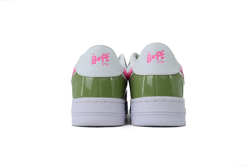 yupoo_295523_69daf01d.jpg 【AD1BP】绿粉星 跑量款芭比猿猴低帮板鞋 OZXSHM1913070 A Bathing Ape "Green Pink Star