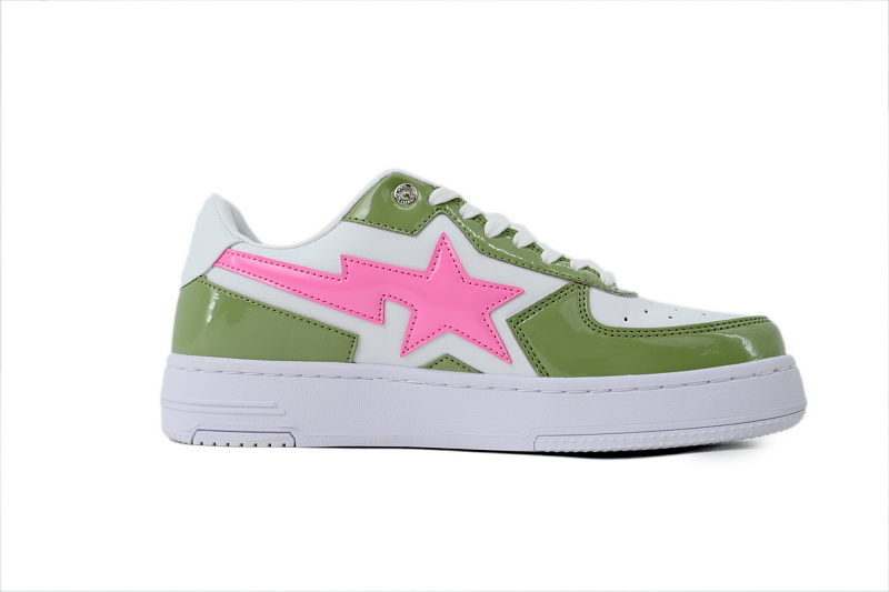 yupoo_295523_d14eda01.jpg 【AD1BP】绿粉星 跑量款芭比猿猴低帮板鞋 OZXSHM1913070 A Bathing Ape "Green Pink Star