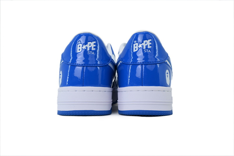 【AD1BP】白兰星 跑量款芭比猿猴低帮板鞋 1L80-191-305 A BATHING APE BAPE STA ICON #1 "Blue"