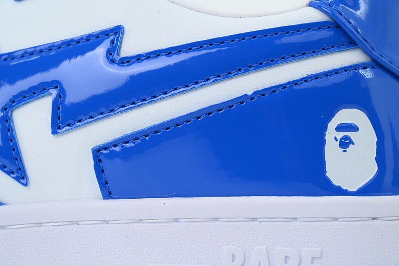 【AD1BP】白兰星 跑量款芭比猿猴低帮板鞋 1L80-191-305 A BATHING APE BAPE STA ICON #1 "Blue"