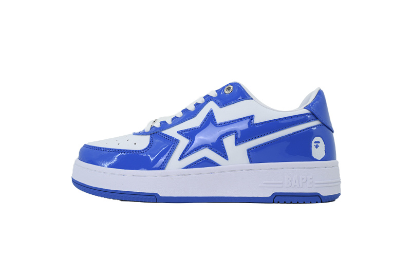 【AD1BP】白兰星 跑量款芭比猿猴低帮板鞋 1L80-191-305 A BATHING APE BAPE STA ICON #1 "Blue"