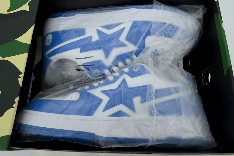 【AD1BP】白兰星 跑量款芭比猿猴低帮板鞋 1L80-191-305 A BATHING APE BAPE STA ICON #1 "Blue"