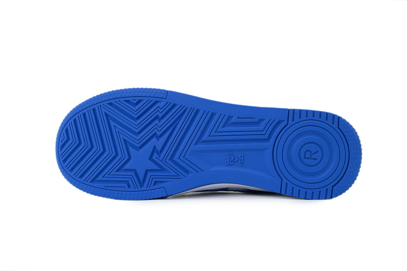 【AD1BP】白兰星 跑量款芭比猿猴低帮板鞋 1L80-191-305 A BATHING APE BAPE STA ICON #1 "Blue"