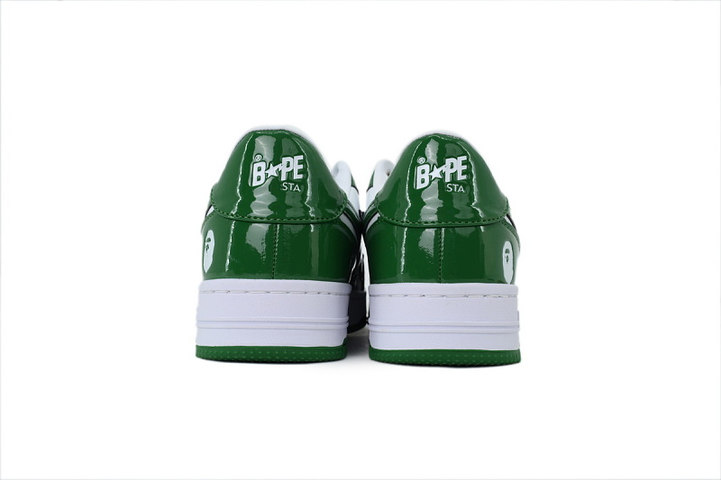 【AD1BP】白绿星 跑量款芭比猿猴低帮板鞋 1 L80-191-305 A BATHING APE BAPE STA ICON #1 "Green"