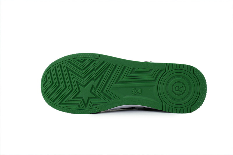 【AD1BP】白绿星 跑量款芭比猿猴低帮板鞋 1 L80-191-305 A BATHING APE BAPE STA ICON #1 "Green"