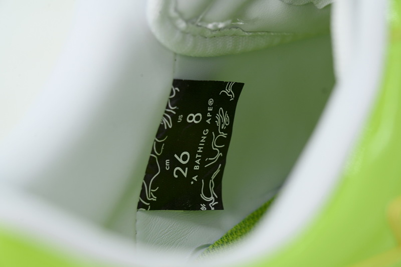 yupoo_295613_addd0f08.jpg 【AD1BP】白青柠绿 跑量款芭比猿猴低帮板鞋 1-M2-OZXSHN301911Q A BATHING APE BAPE White Green