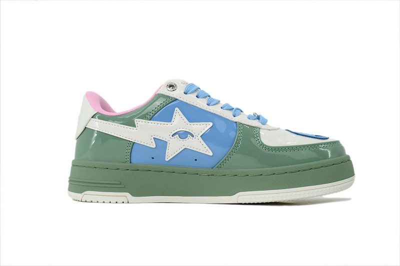 【AD1BP】米绿 跑量款芭比猿猴低帮板鞋 001FWL231912C A BATHING APE BAPE Beige Green