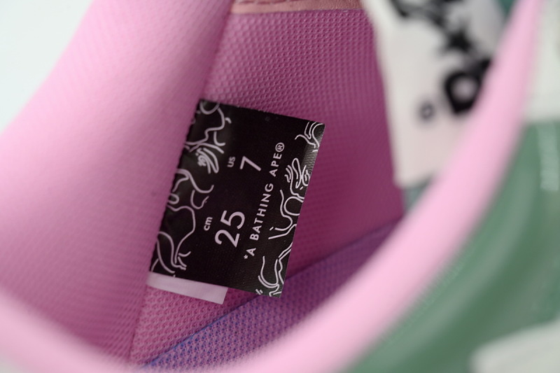 【AD1BP】米绿 跑量款芭比猿猴低帮板鞋 001FWL231912C A BATHING APE BAPE Beige Green