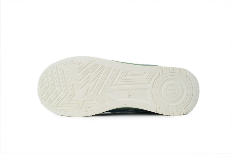 【AD1BP】米绿 跑量款芭比猿猴低帮板鞋 001FWL231912C A BATHING APE BAPE Beige Green