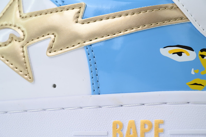 【AD1BP】阿根廷队 跑量款芭比猿猴低帮板鞋 1M23 191 935 KidSuper × A BATHING APE BAPE STA ARG "Blue"