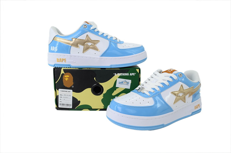 【AD1BP】阿根廷队 跑量款芭比猿猴低帮板鞋 1M23 191 935 KidSuper × A BATHING APE BAPE STA ARG "Blue"