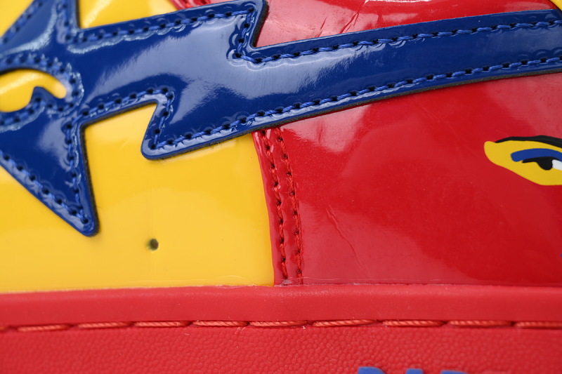 【AD1BP】西班牙 跑量款芭比猿猴低帮板鞋 1M23 191 933 KidSuper × A BATHING APE BAPE STA ESP "Red"