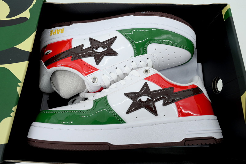 【AD1BP】墨西哥 跑量款芭比猿猴低帮板鞋 1M23 191 932 KidSuper × A BATHING APE BAPE STA MEX "Multi"
