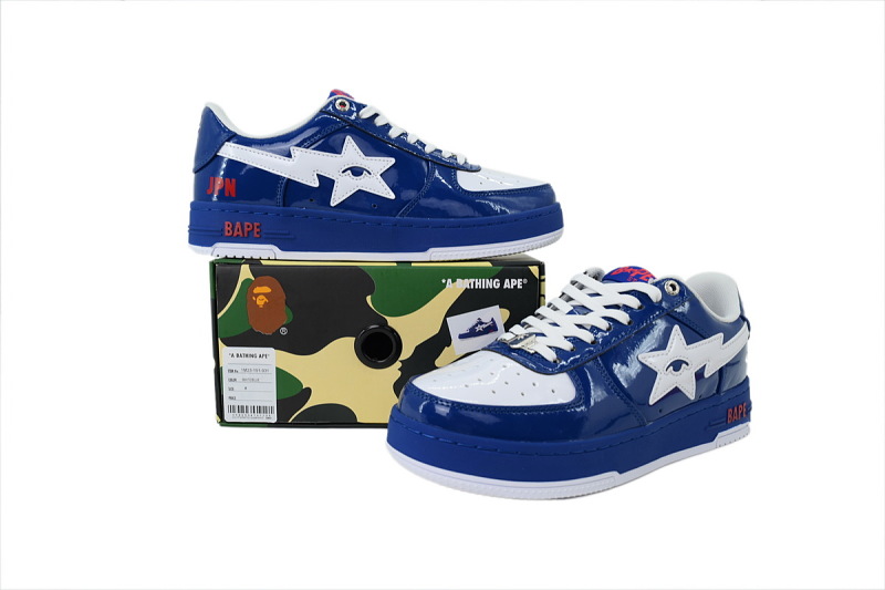 【AD1BP】日本队 跑量款芭比猿猴低帮板鞋 1M23 191 931 KidSuper × A BATHING APE BAPE STA JPN "Navy"