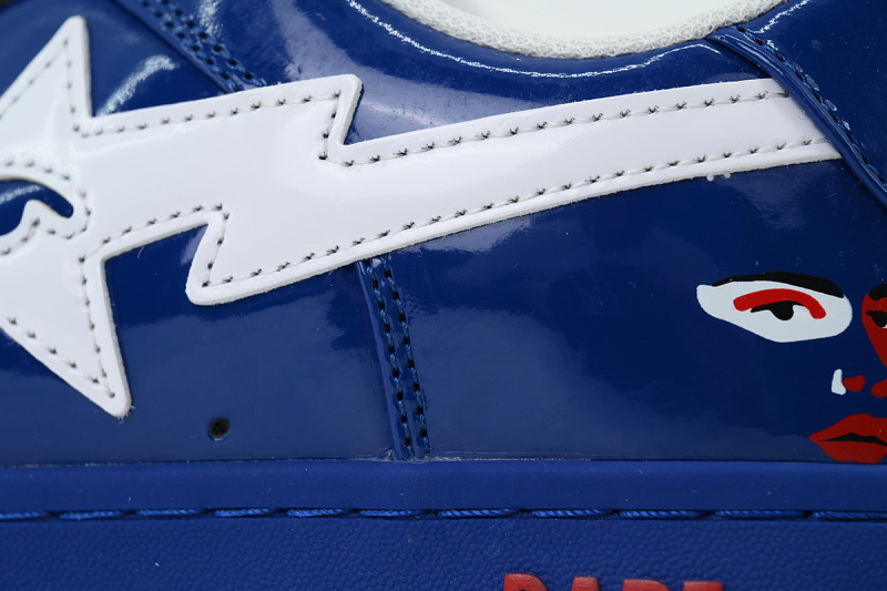 【AD1BP】日本队 跑量款芭比猿猴低帮板鞋 1M23 191 931 KidSuper × A BATHING APE BAPE STA JPN "Navy"