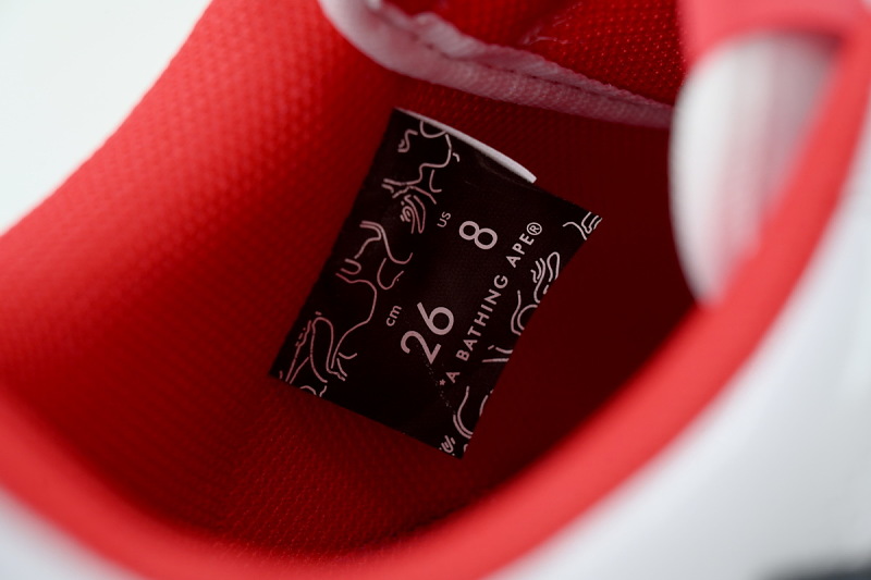 【AD1BP】英格兰队 跑量款芭比猿猴低帮板鞋 1M23 191 929 KidSuper × A BATHING APE BAPE STA ENG“White”