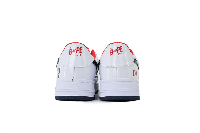 【AD1BP】英格兰队 跑量款芭比猿猴低帮板鞋 1M23 191 929 KidSuper × A BATHING APE BAPE STA ENG“White”