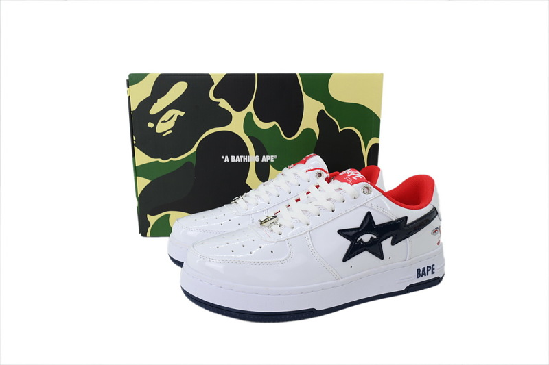 【AD1BP】英格兰队 跑量款芭比猿猴低帮板鞋 1M23 191 929 KidSuper × A BATHING APE BAPE STA ENG“White”