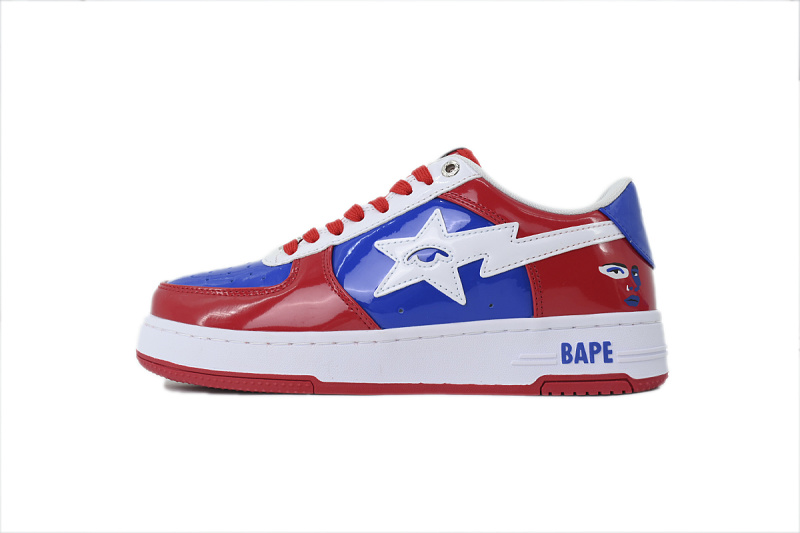 【AD1BP】美国队 跑量款芭比猿猴低帮板鞋 1M23 191 928 KidSuper x A BATHING APE BAPE STA USA "Red"