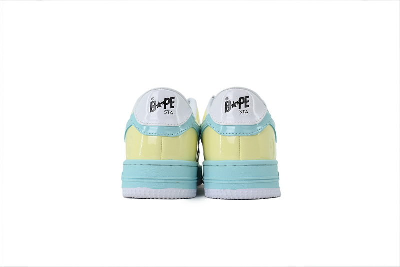 【AD1BP】黄绿棕  跑量款芭比猿猴低帮板鞋 1180 191 006 BATHING APE Yellow  Green Brown