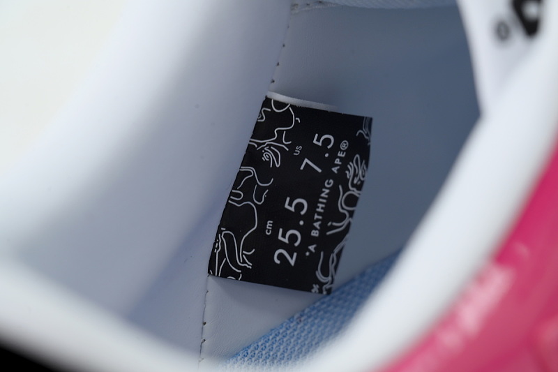 yupoo_296164_3a72bcae.jpg 【AD1BP】黑玫红 跑量款芭比猿猴低帮板鞋 OZXSHM 1913050 BATHING APE Red Black Rose Red