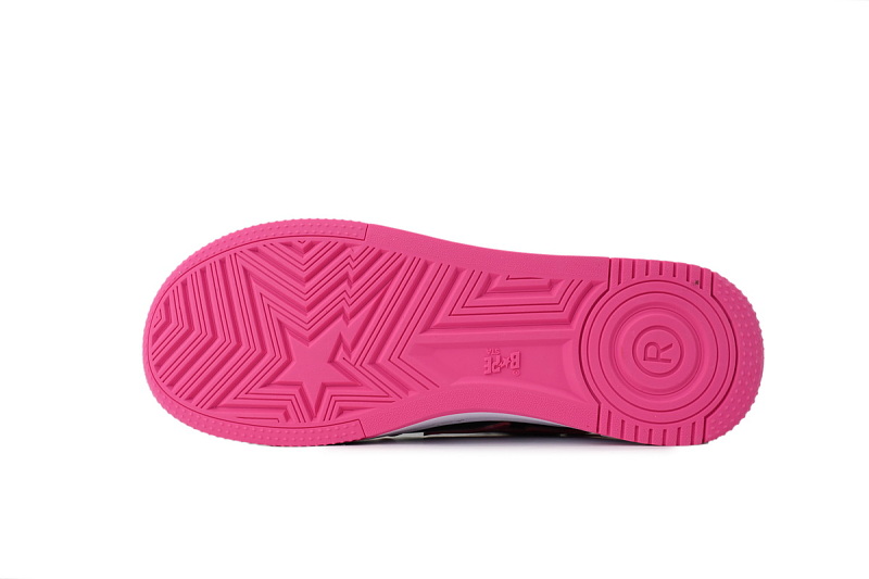 yupoo_296164_6db03c94.jpg 【AD1BP】黑玫红 跑量款芭比猿猴低帮板鞋 OZXSHM 1913050 BATHING APE Red Black Rose Red