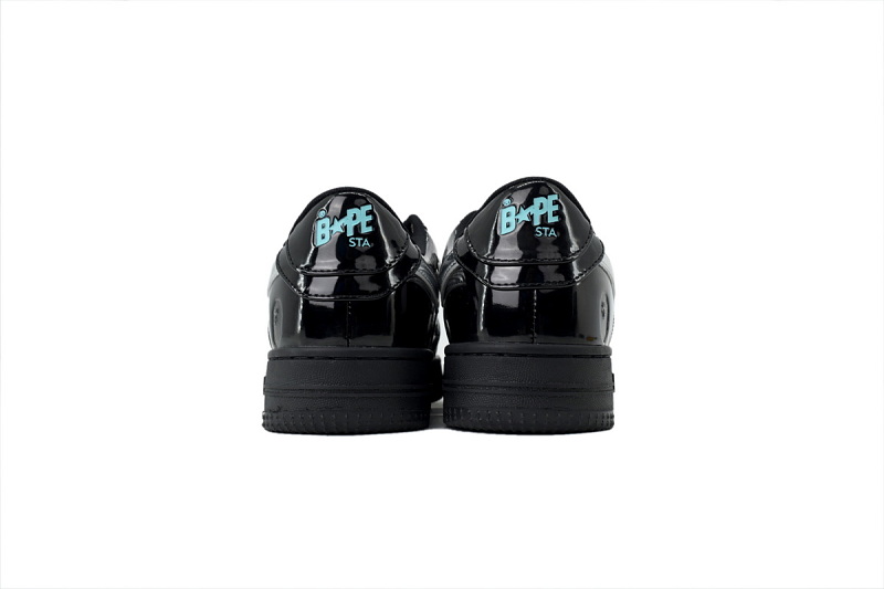【AD1BP】黑银 跑量款芭比猿猴低帮 OZXSHM 191302M BATHING APE Red Black Silver