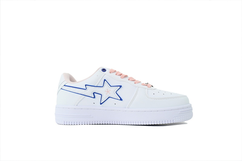 【AD1BP】白粉双星 跑量款芭比猿猴低帮 BPYSNSN 0061C BATHING APE White Powder Twin Star