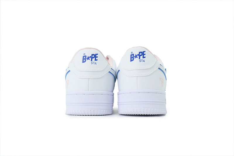 【AD1BP】白粉双星 跑量款芭比猿猴低帮 BPYSNSN 0061C BATHING APE White Powder Twin Star