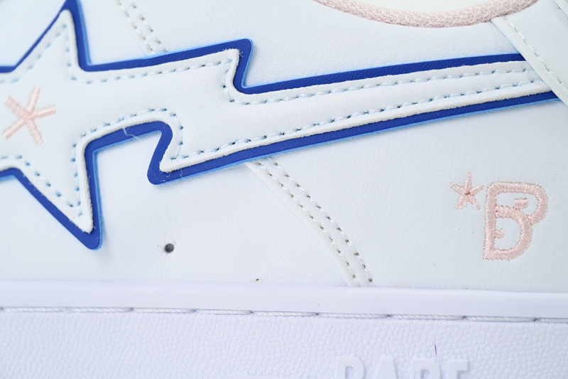 【AD1BP】白粉双星 跑量款芭比猿猴低帮 BPYSNSN 0061C BATHING APE White Powder Twin Star