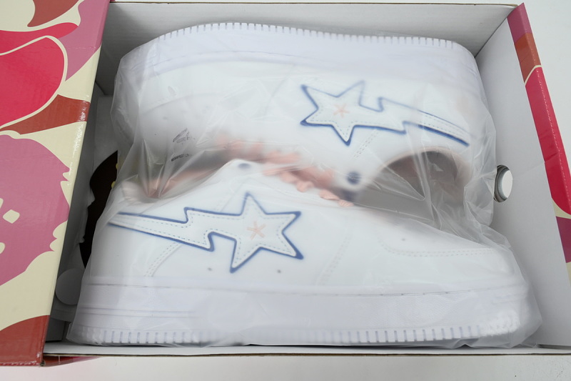 【AD1BP】白粉双星 跑量款芭比猿猴低帮 BPYSNSN 0061C BATHING APE White Powder Twin Star