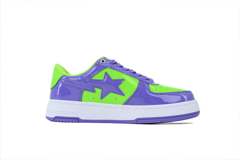yupoo_296251_c650b219.jpg 【AD1BP】紫绿 跑量款芭比猿猴低帮 OXZ-SHM19-13030 BATHING APE Purple Green