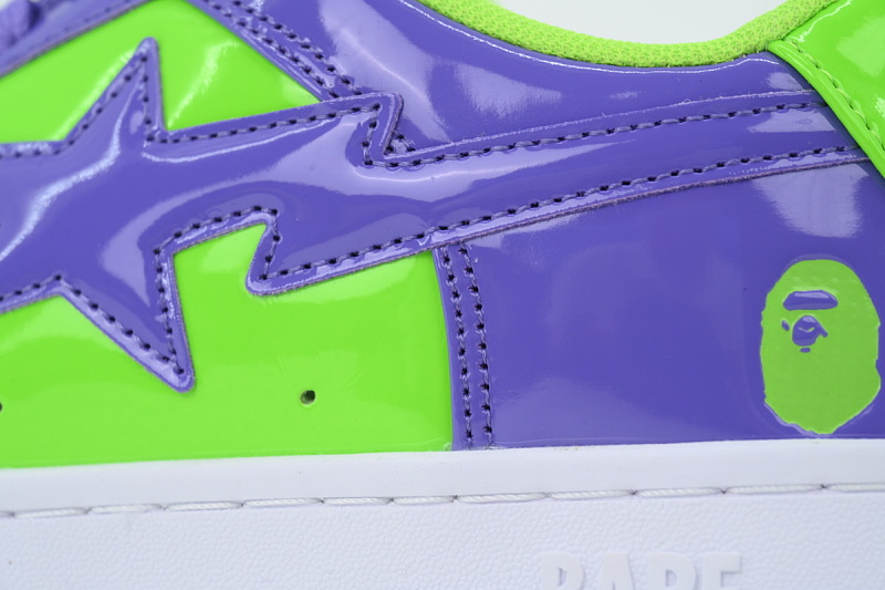 yupoo_296251_e02e3c29.jpg 【AD1BP】紫绿 跑量款芭比猿猴低帮 OXZ-SHM19-13030 BATHING APE Purple Green