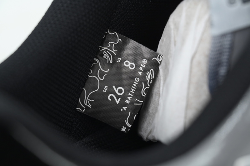 【AD1BP】碳灰黑白 跑量款芭比猿猴低帮 OXZ-SHM19-13030 BATHING APE Carbon Ash Black And White