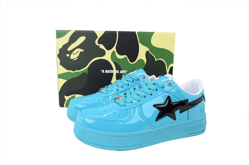 【AD1BP】湖水蓝  跑量款芭比猿猴低帮 OZX-SHM30-1911P BATHING APE Lake Blue
