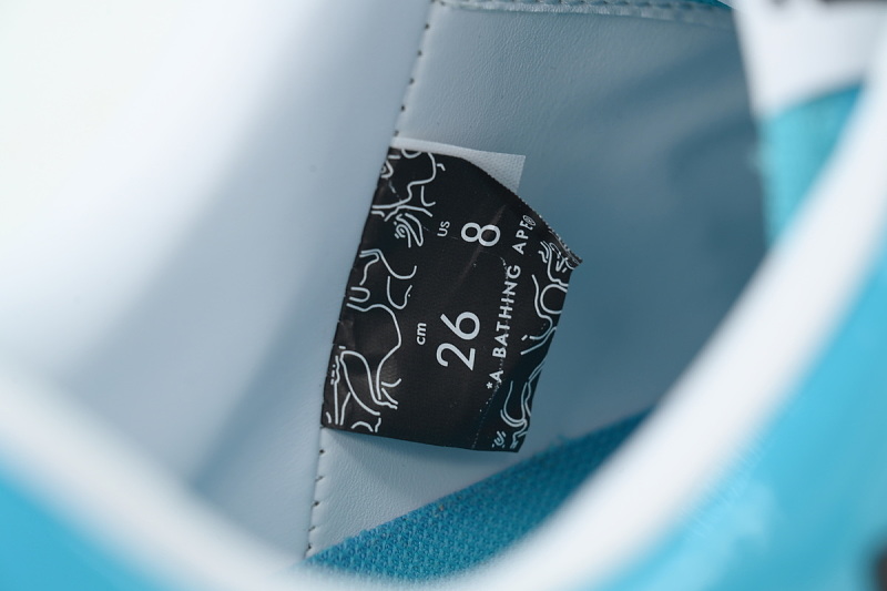 【AD1BP】湖水蓝  跑量款芭比猿猴低帮 OZX-SHM30-1911P BATHING APE Lake Blue