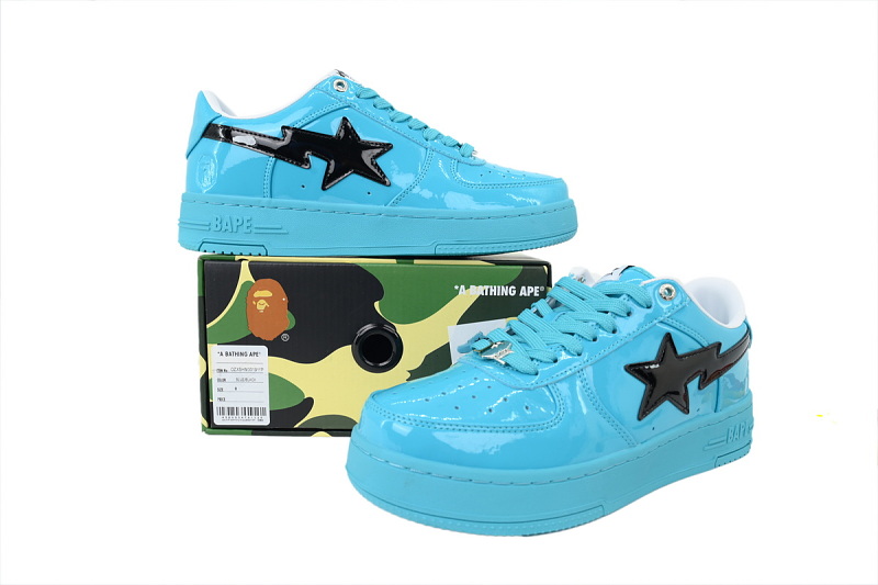 【AD1BP】湖水蓝  跑量款芭比猿猴低帮 OZX-SHM30-1911P BATHING APE Lake Blue